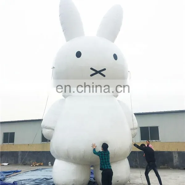 Attracting Adults and Kids Colorful LED Inflatable White Rabbit Cartoon Model For Event Evening Party,Commercial Advertising photo-4