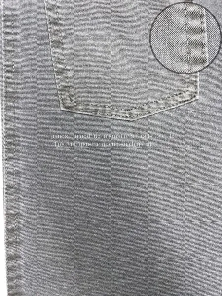 46%Cotton 42%Polyester 7%Linen 5%Spandex Bi-stretch Slub Twill Fabric photo-3