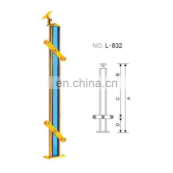 China Inox 304 316 Stainless Steel PVC Wood Staircase Handrail Balustrade,stairs Railing Posts photo-3