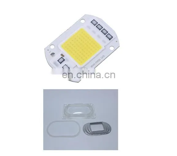 White 220V 50 Watt COB LED Chip With Lens Reflector for Garden Park Square Lighting Diy Grow Led Chips photo-2