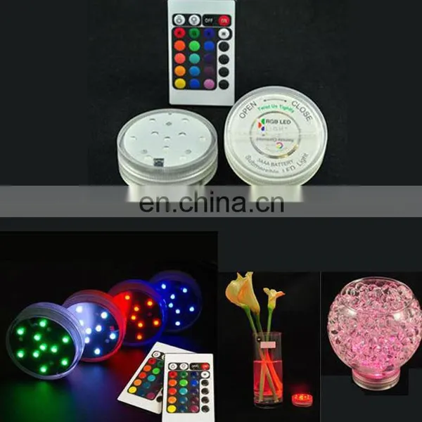 2021 Remote Control LED Lighting Base Event Party Decorative Multi Color Led Light Base Flower Pots Crystal LED Base Light photo-4