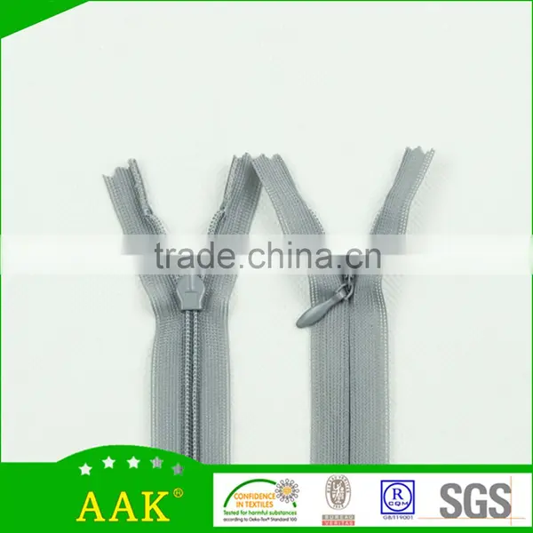 Apparel Zippers Korea for Clothing 3# Invisible Zippers With Water Drop Puller Quality Choice photo-3