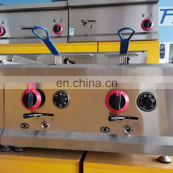 Stainless Steel Gas Fryer With Cabinet(1/3 Grooved)(CE Cerificate) photo-3
