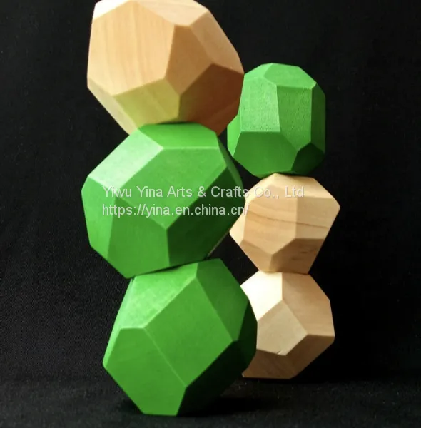 Wood Balancing Stones for Baby Balancing Rainbow Rocks photo-4