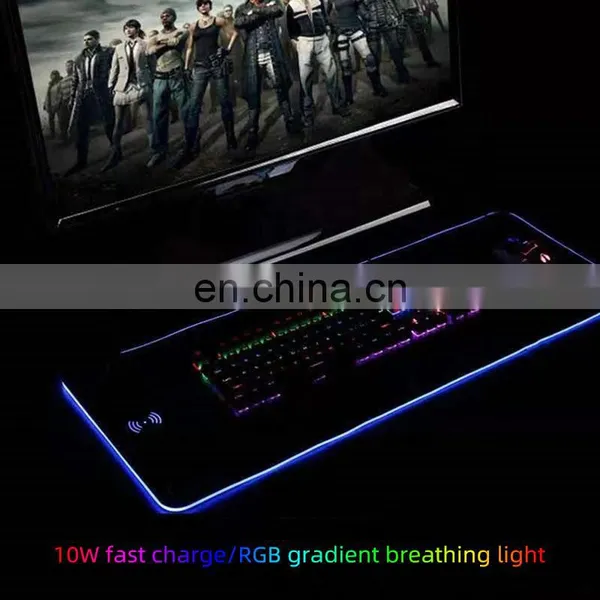 Mousepads Led Wireless Charger Leather Extended Xxl Gamer Custom Logo Printed Customised Gaming Large Rgb Mouse Pad photo-5