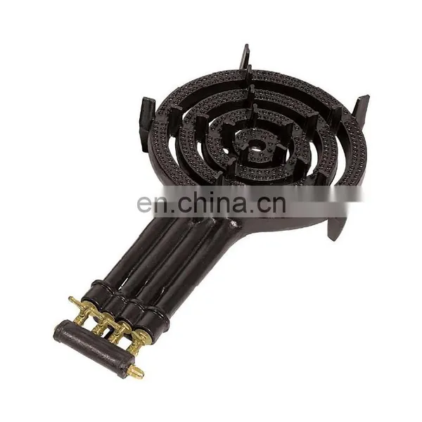 High Quality High Pressure Kitchen Outdoor 3 Ring Cast Iron Gas Burner photo-3