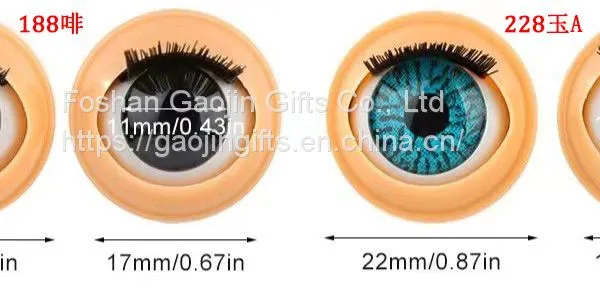 Handicraft Jewelry Accessories Plasitc Open Close Doll Eyes Movable Doll Eyes photo-2