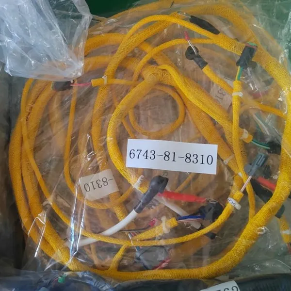 New PC300-7 Excavator Cable Connectors Monitor Wiring Harness 6743-81-8310 Retail Manufacturing Plant Machinery Repair Shop