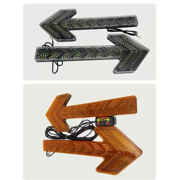 Amber Arrow LED Traffic Advisor Arrow Light Tow Trucks Warning Vehicles Strobe Directional Arrow Board Light Bar photo-2