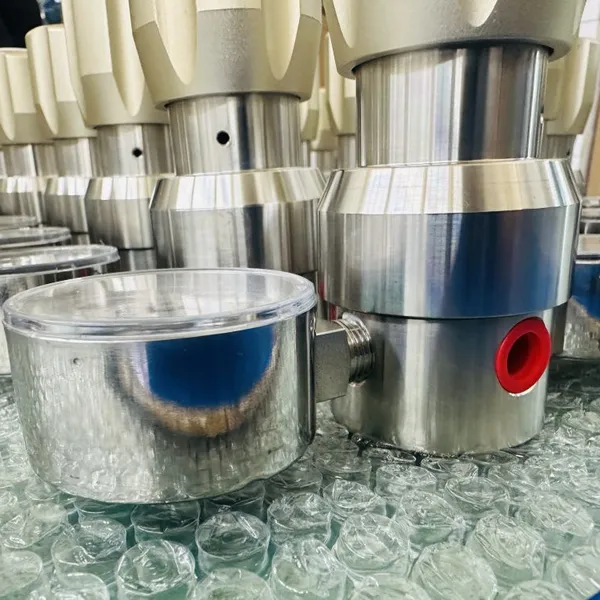 Stainless Steel 2 Stage Single Gauge Pressure Regulator for High Purity Gas Cylinders