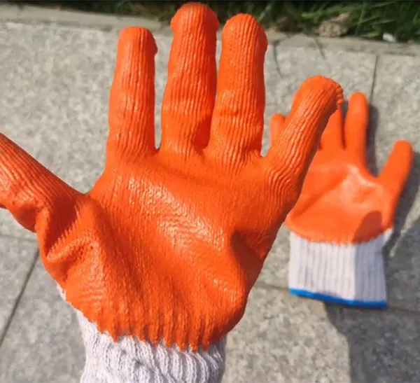 Wholesale Latex Coated Safety Gloves Breathable Knitted Work Gloves for Garden Farm Construction and Warehouse Use photo-3