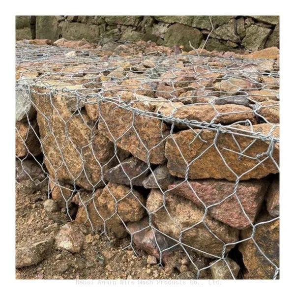 Factory Sale Woven Stone Filled Gabion Basket 2*1*1m Hexagonal Galvanized Gabion Boxes photo-2