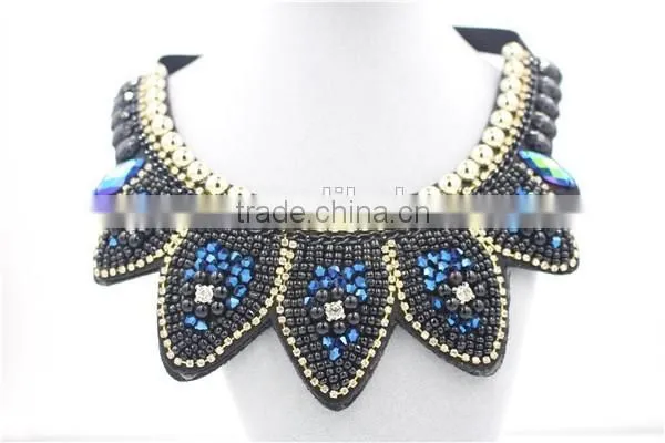 2015 Fashion Choker Necklace, Chunky Necklace,colorful Bead Crystal Choker Necklace Wholesale