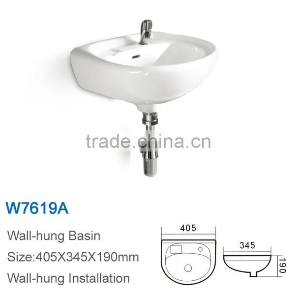 China Supplier Small Wall Hung Bathroom Face Basin photo-4