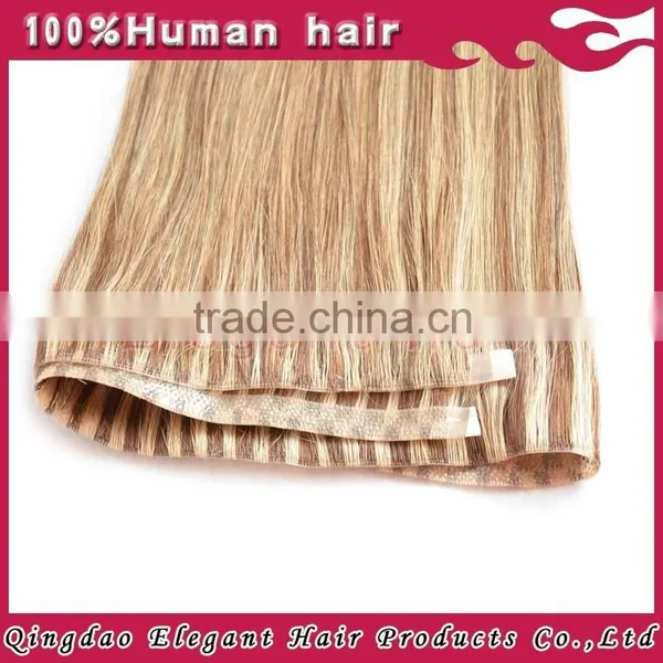 Top Quality Blonde PU Skin Weft Extension photo-2