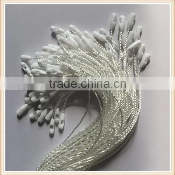High Quality White Polyester Thread String Tag Plastic photo-3