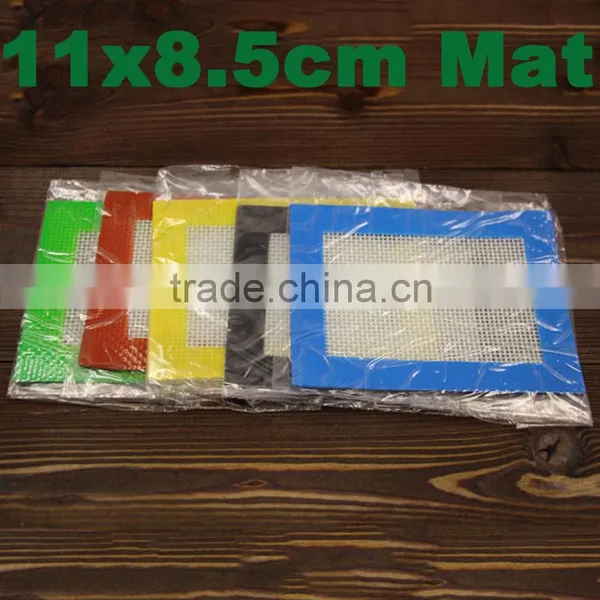 11*8.5cm Silicone Rubber Dab Mat Butane Hash Bho Oil Silicone Pad Heat Resistant Fiber Glass Silicone Wax Mat photo-6
