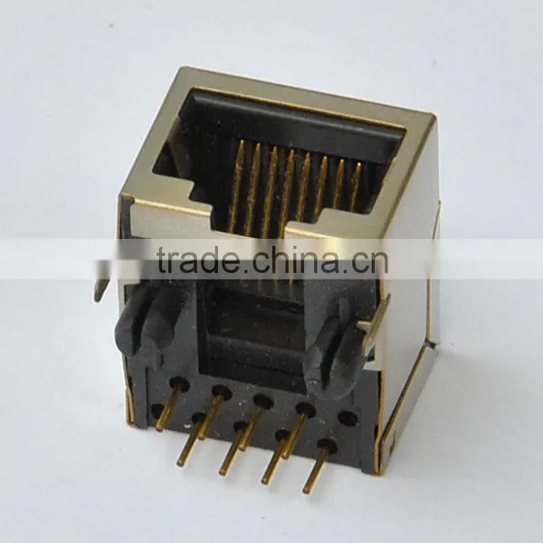 Shield Vertical RJ45 10P PCB Modular Connector