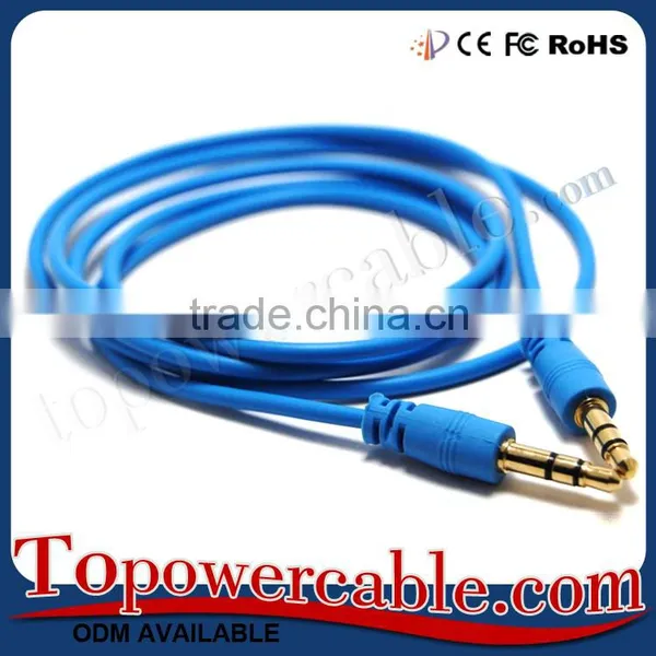 China Wholesale 3.5mm Male To Male 1/2/3m Long Aux Cable Cord photo-6
