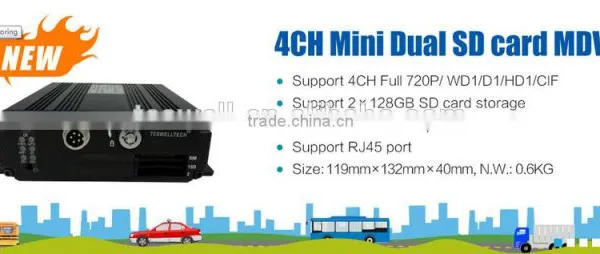2015Teswell 4ch Super Mini Mdvr With 3G WIFI GPS Free Cms Software photo-3