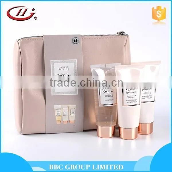 3pcs Lady Bath Gift Set With Shower Gel Body Lotion Body Scrub