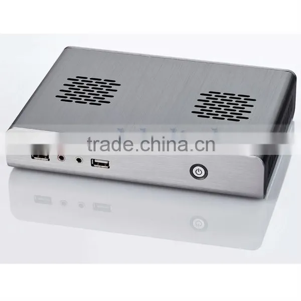 intel server x86 Intel N270 dual COM port industral pc mini itx server case fanless