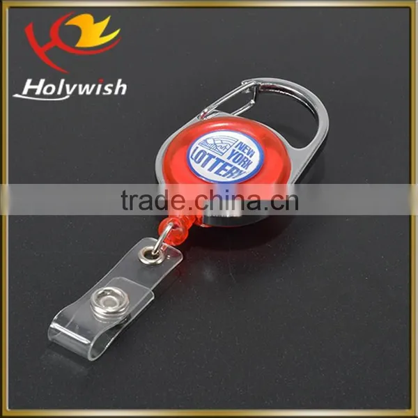 Custom Logo Printing Oval Shaped id Badge Retractable Reel Supplier's Choice