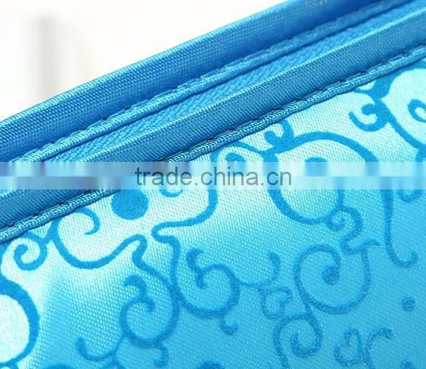 Promotional Blue Satin Cosmetic Bags photo-2