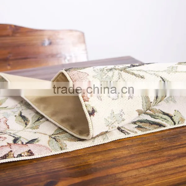 Woven Wholesale Jacquard Christmas Tapestry Batik Table Runner photo-2