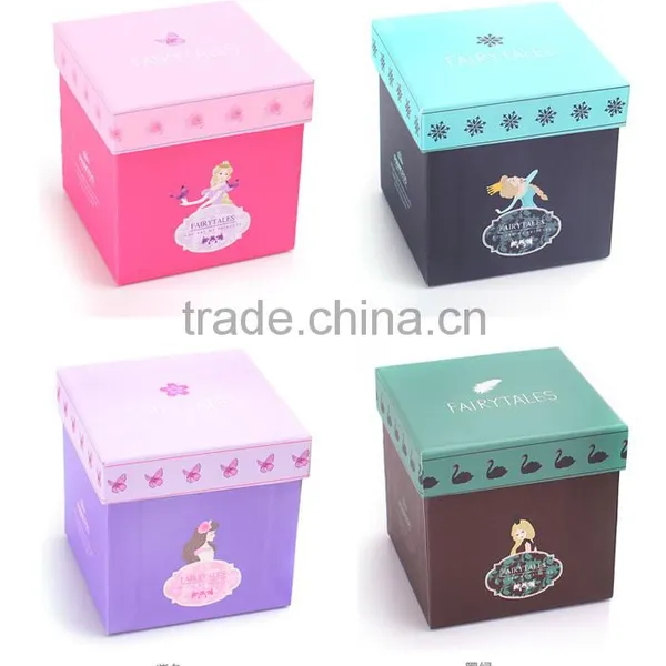 Drawer Type Cardboard Paper Packing Gift Boxes With Handle photo-2