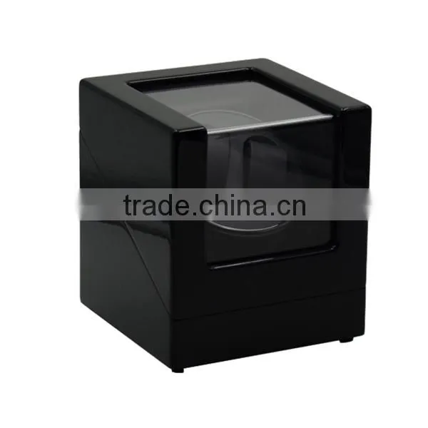 Custom Logo Printed Glossy Wooden Volta 2 Slot Watch Winder photo-3