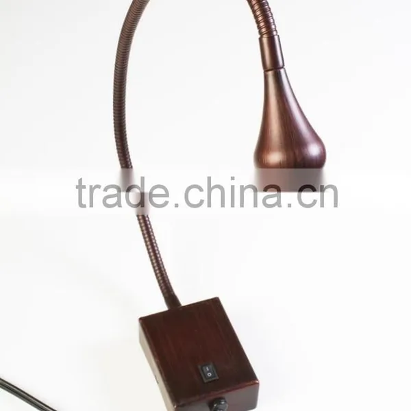 Flexible Gooseneck Sconce Wall Mounted LED Light Bronze Finish photo-2