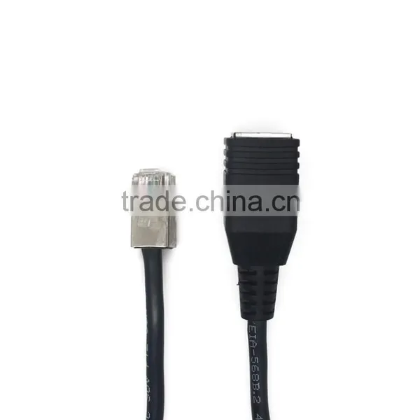 Black Rj45 Male /female Connector Network Extention Cable photo-4