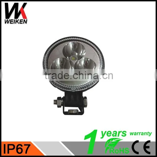 WEIKEN 24 Hour Work Light 9W Led Work Light Spot Flood Beam Led Offroad Driving Lights Work Light