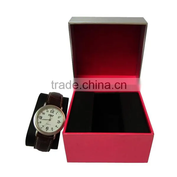 Custom Pink Velvet Paper Watch Git Case For Women. photo-2