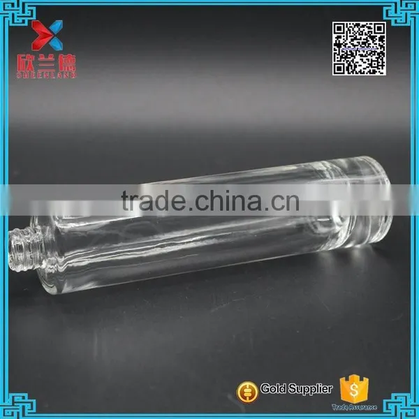 Wholesale 50ml Cylinder Perfume Glass Tube Bottle With Aluminium Spray and Cap photo-4