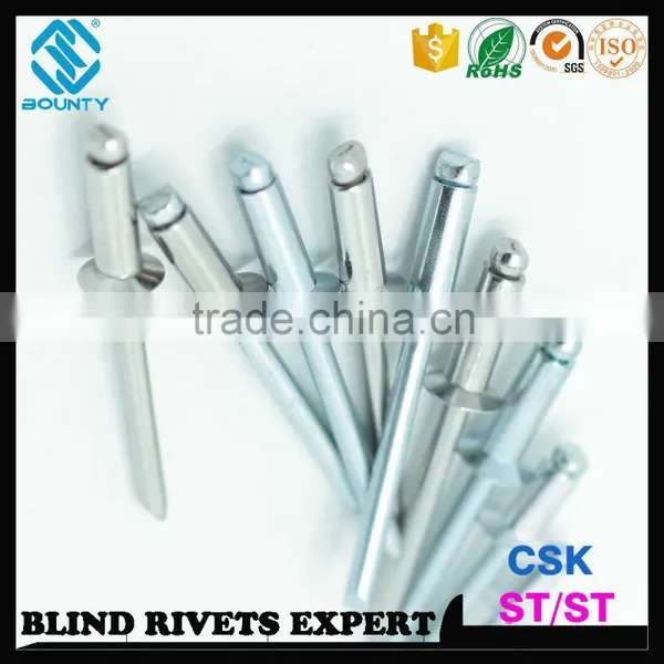 ISO15980 STEEL RIVET BODY STEEL MANDREL CSK ST ST BLIND RIVETS photo-3
