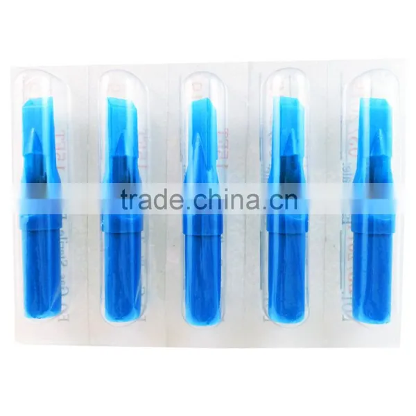 High Quality Disposable Tattoo Tip 15FT Blue photo-3