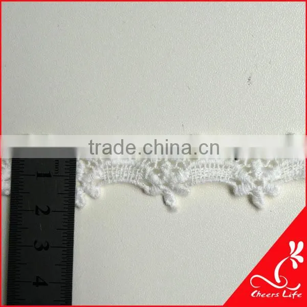 Cheerslife QH02089 White Cotton Lace Embroidery Fabric