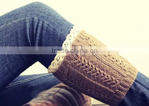 Wholesale Acrylic Crochet Leg Warmers For Women Sex Lace Leg Warmers photo-2