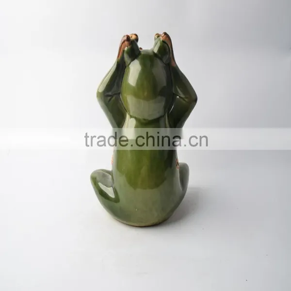Ceramic Frog Candle Holder With Hoodwink photo-4