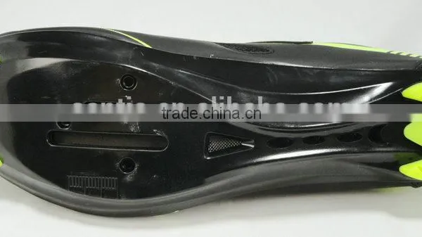 2016 OEM Road Cycling Shoes Bike Shoes Route With 3 Straps Compatiable With Look SPD Pedal Black Fluo photo-2