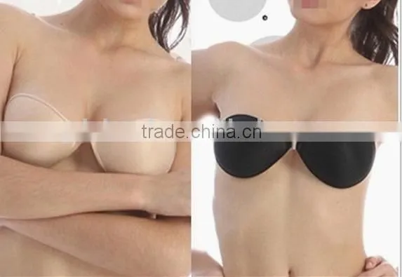 Factory Price Ladies Invisible Sexy Wireless Fabric Sponge Self-Adhesive Bra photo-3
