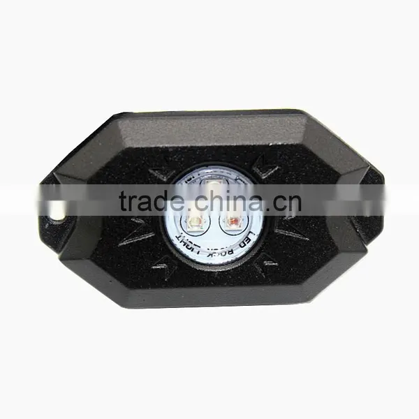 8PCS RGB C-ree LED Rock Light Tail Fender Under Under Car Decorative Offroad RGB Light With Bluetooth Controller photo-3