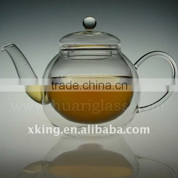 Luxury and Heat- Resistanc Glass Tea Pot With Hand Make