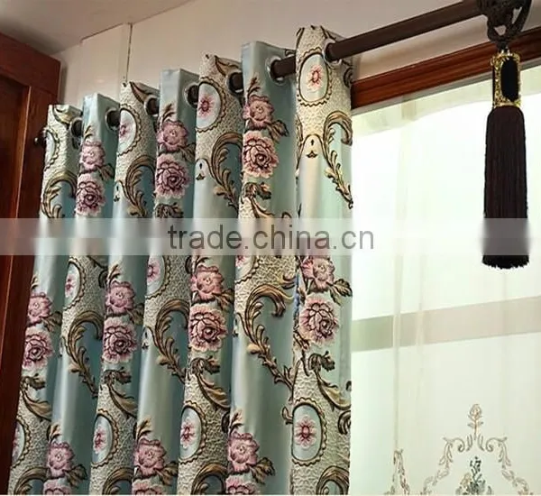 China Hand Embroidery Designs Fabric Curtain Wholesale / Jacquard Curtain Fabric / Curtain Fabric photo-2
