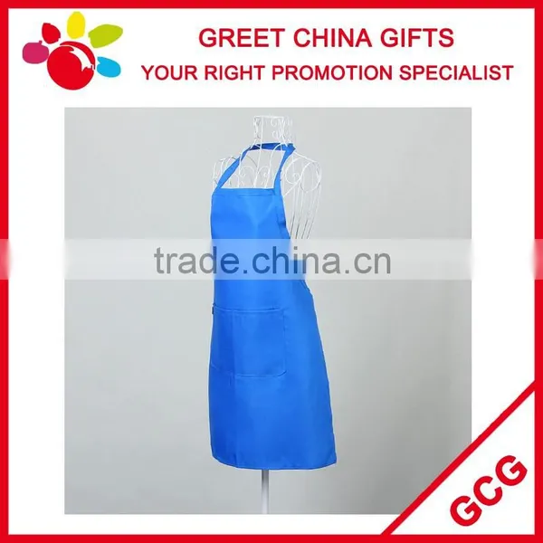 Polyester Cotton Blended Mixed Color Custom Bib Kitchen Apron With Pockets photo-5