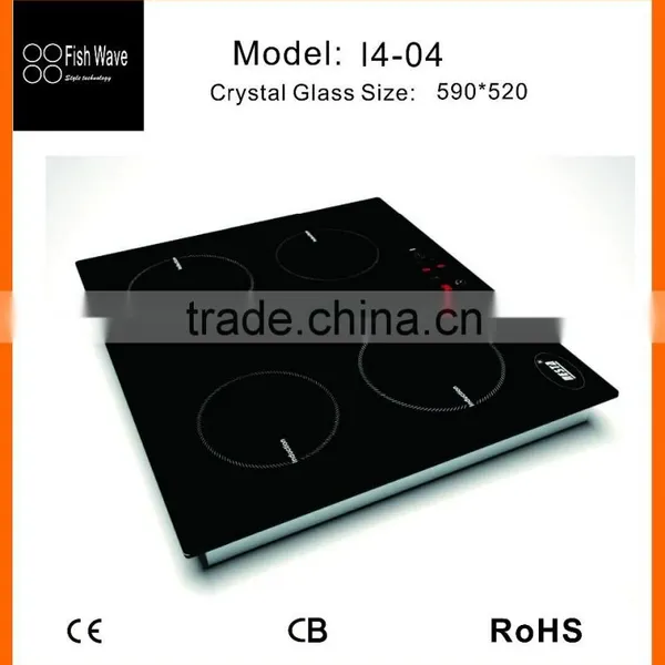 Hot Selling Foshan Metal Cover 4 Burners Eurokera Induction Cooktop in Small Kitchen Appliance photo-4