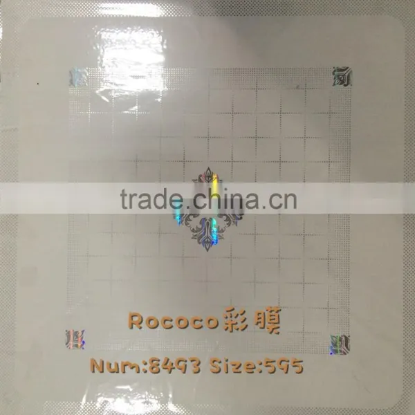 CLASSICAL ELEGANT PRINTING PVC WALL PANELS PLASTIC CEILING 60*60 CM VARIETY BEDROOM DECORATION PVC WALL SHEET PANELS photo-3