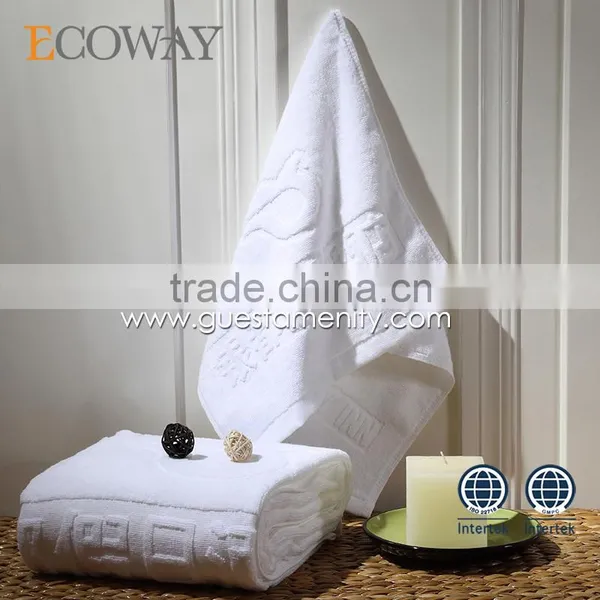 21S Cotton Jacquard Weave Hotel Floor Towel Spa Bath Mat Towels photo-2